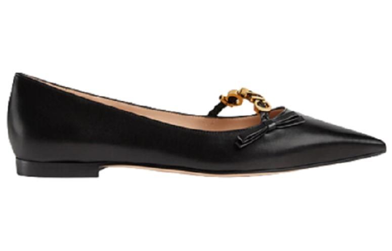 (WMNS) GUCCI Ballet Flat 'GUCCI - Black' 674772-C9D10-1000 sold by KicksCrew product image thumbnail 2