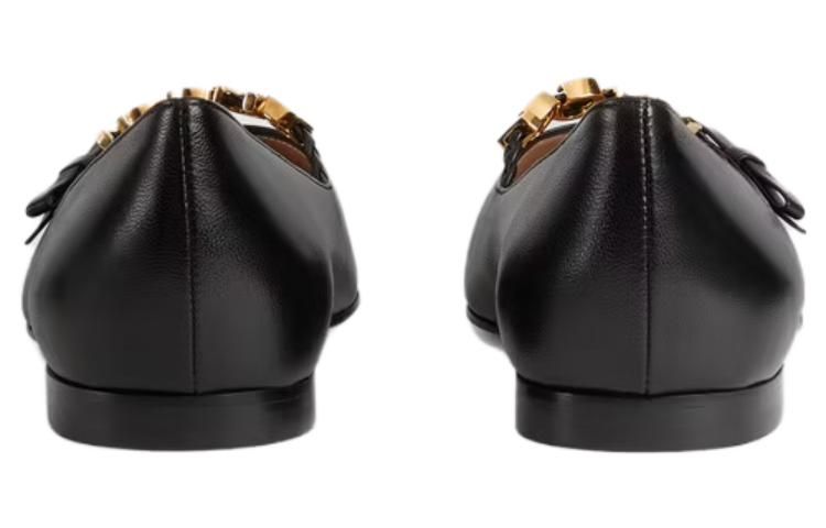 (WMNS) GUCCI Ballet Flat 'GUCCI - Black' 674772-C9D10-1000 sold by KicksCrew product image thumbnail 5