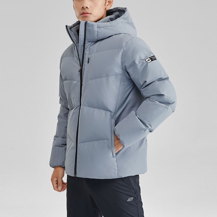 Skechers Lifestyle Series Warm Down Jacket 'Grey' P423M127-02N6 sold by KicksCrew product image thumbnail 2