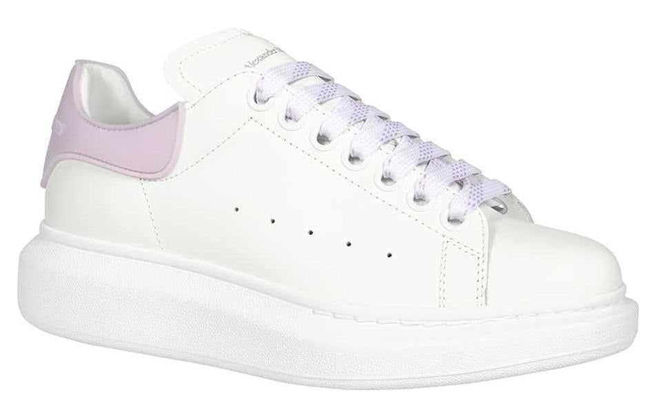 (WMNS) Alexander McQueen Larry Leather Sneakers 'White Lilac' 621056WHXMT9746 sold by KicksCrew product image thumbnail 2
