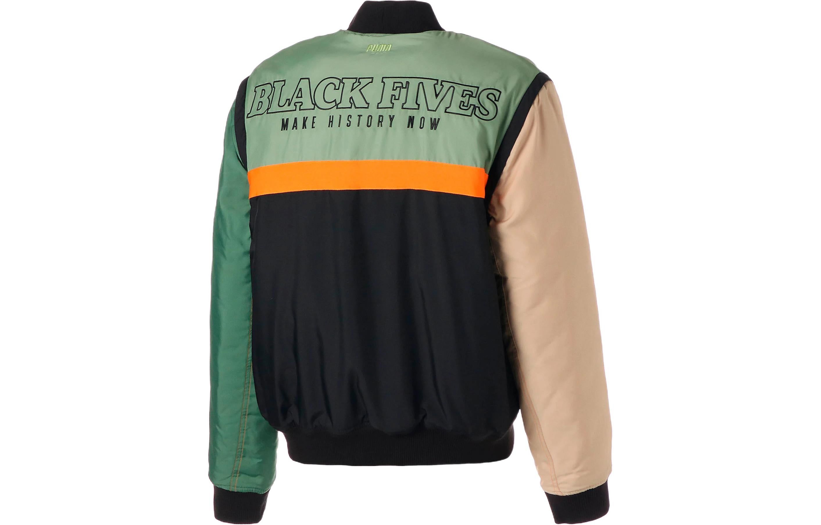 Puma X Black Fives Basketball Bomber Jacket 'Multicolor' 537800-01 sold by KicksCrew product image thumbnail 2