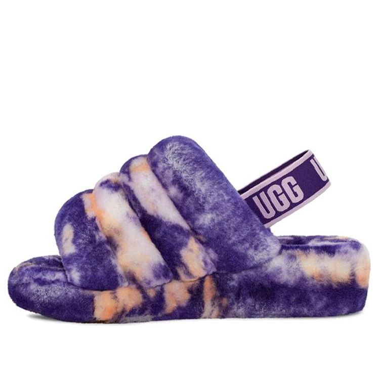 WMNS) UGG Fluff Yeah Slide Marble 'Violet Night' 1122554