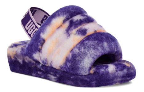 (WMNS) UGG Fluff Yeah Slide Marble 'Violet Night' 1122554-VNGH sold by KicksCrew
