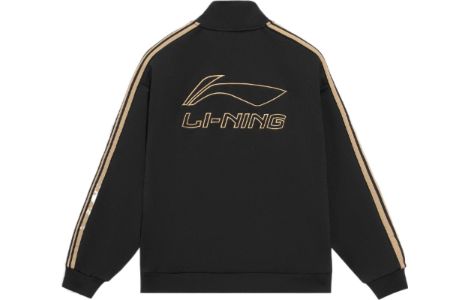 Li-Ning Striped Graphic Jacket 'Black Khaki' AWDS915-1 sold by KicksCrew