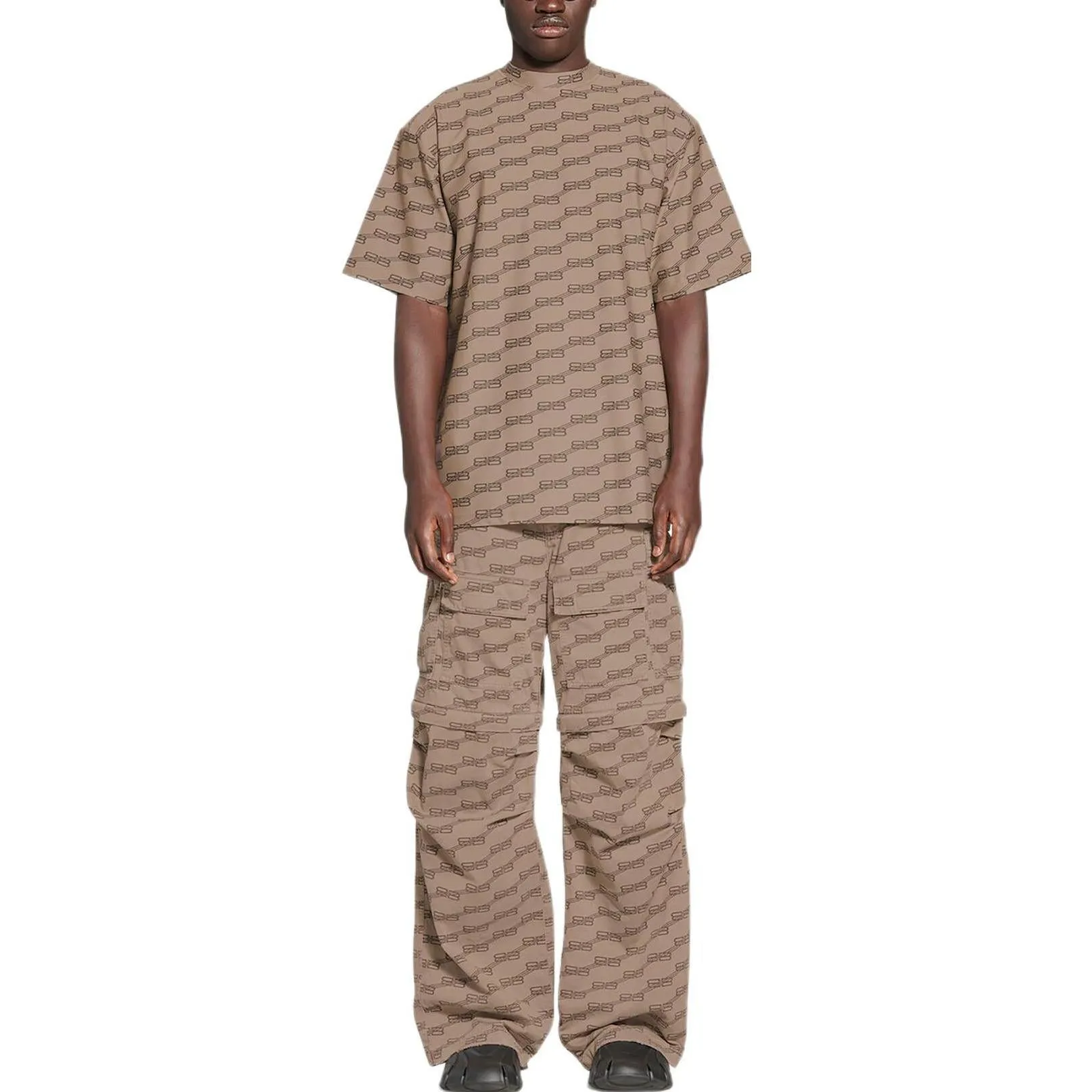 Balenciaga BB Monogram Swim T-Shirt 'Beige' 6570274B7B99764 sold by KicksCrew product image thumbnail 3