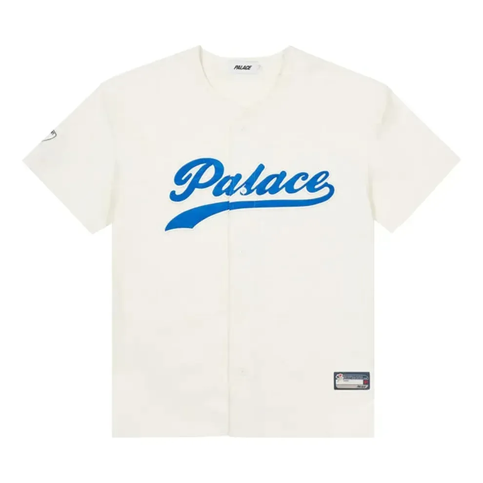 Palace FW22 Cord Baseball Jersey 'Stone' P23ES011 sold by KicksCrew
