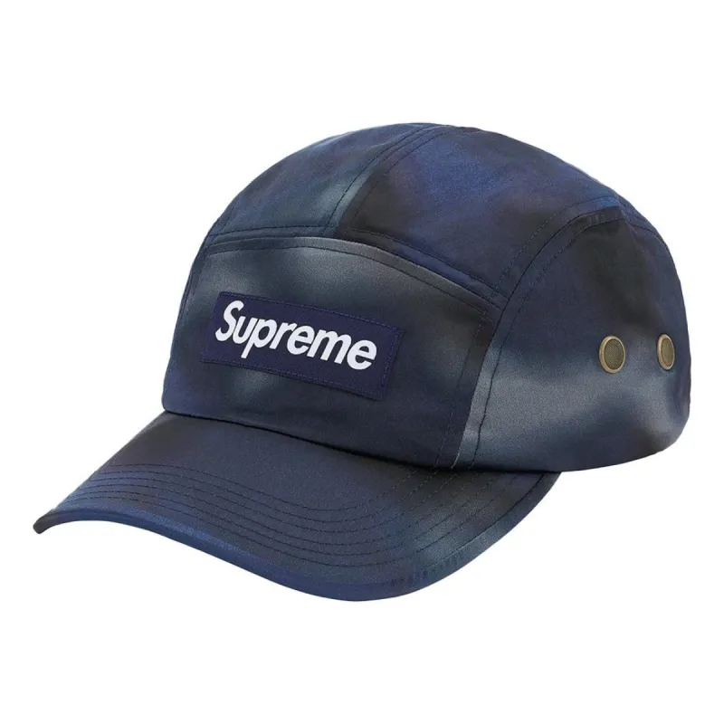 Supreme Washed Satin Camo Camp Cap 'Blue Black White' SUP-SS21-593 sold by KicksCrew