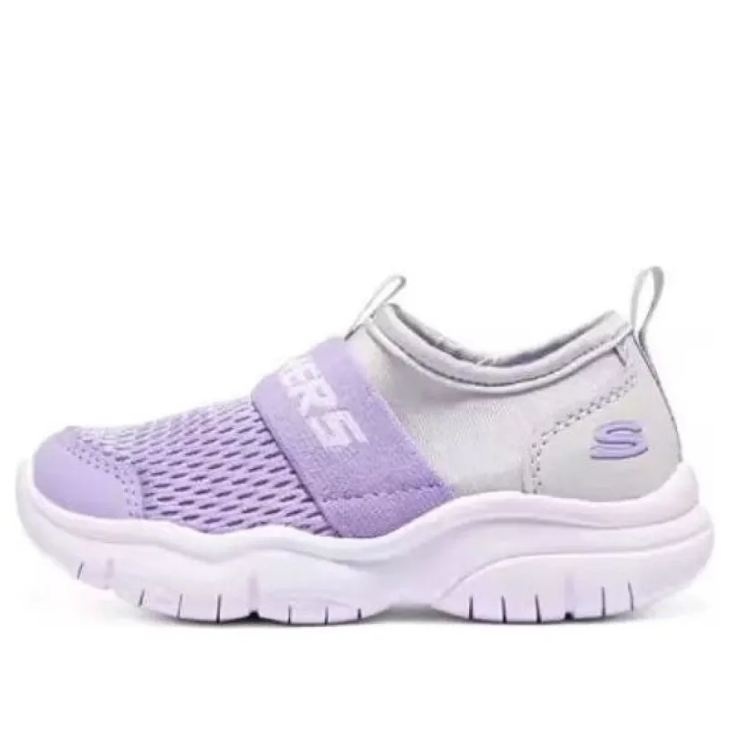 (GS) Skechers Slip-On Comfy Shoes 'Purple Silver' 302579N-GYLV sold by KicksCrew