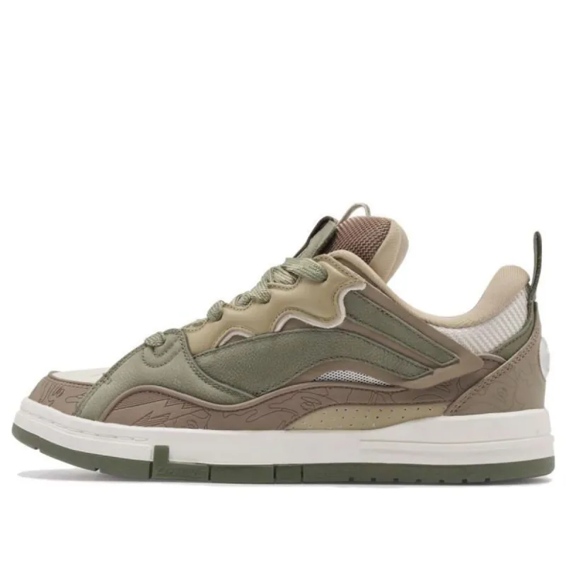 Li-Ning Superwave Golden x AAPE 10TH Anniversary 'Green Brown' AECS087-7 sold by KicksCrew