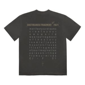 Travis Scott Cactus Jack For Fragment Create T-shirt 'Washed Black' CJFN-SS30 sold by KicksCrew