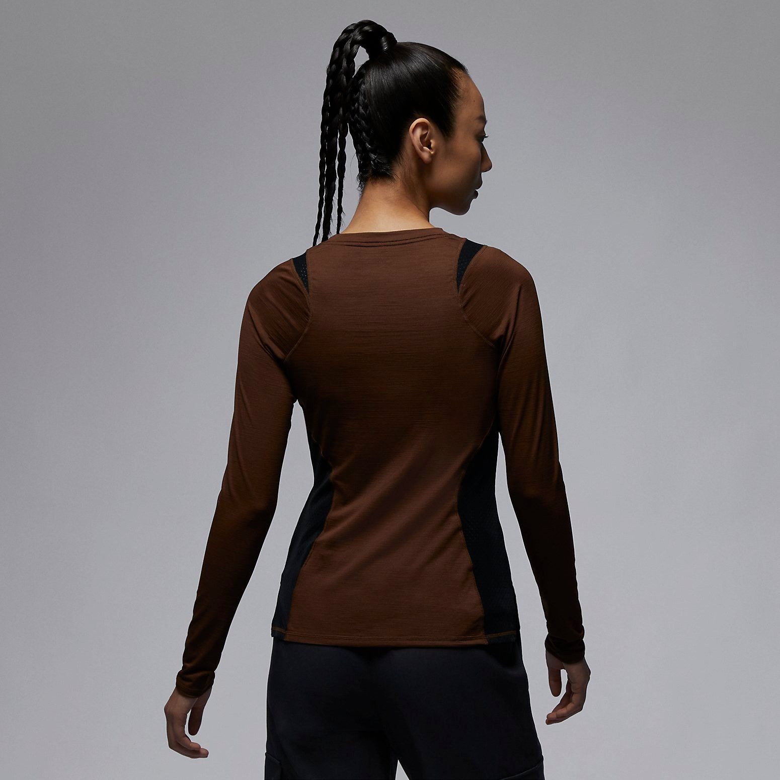 (WMNS) Air Jordan Long Sleeve Base Layer 'Brown' FD7383-259 sold by KicksCrew product image thumbnail 4