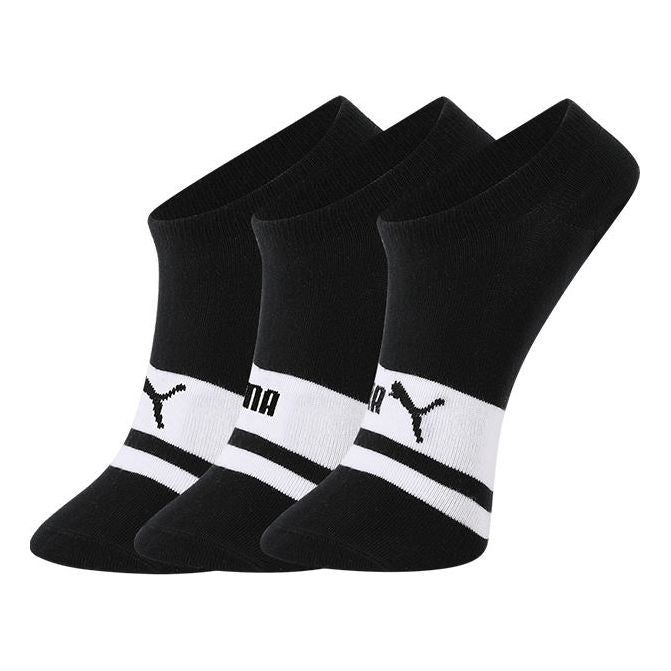 PUMA Unisex Invisible Socks 3 pack 'Black White' 701206513-001 sold by KicksCrew