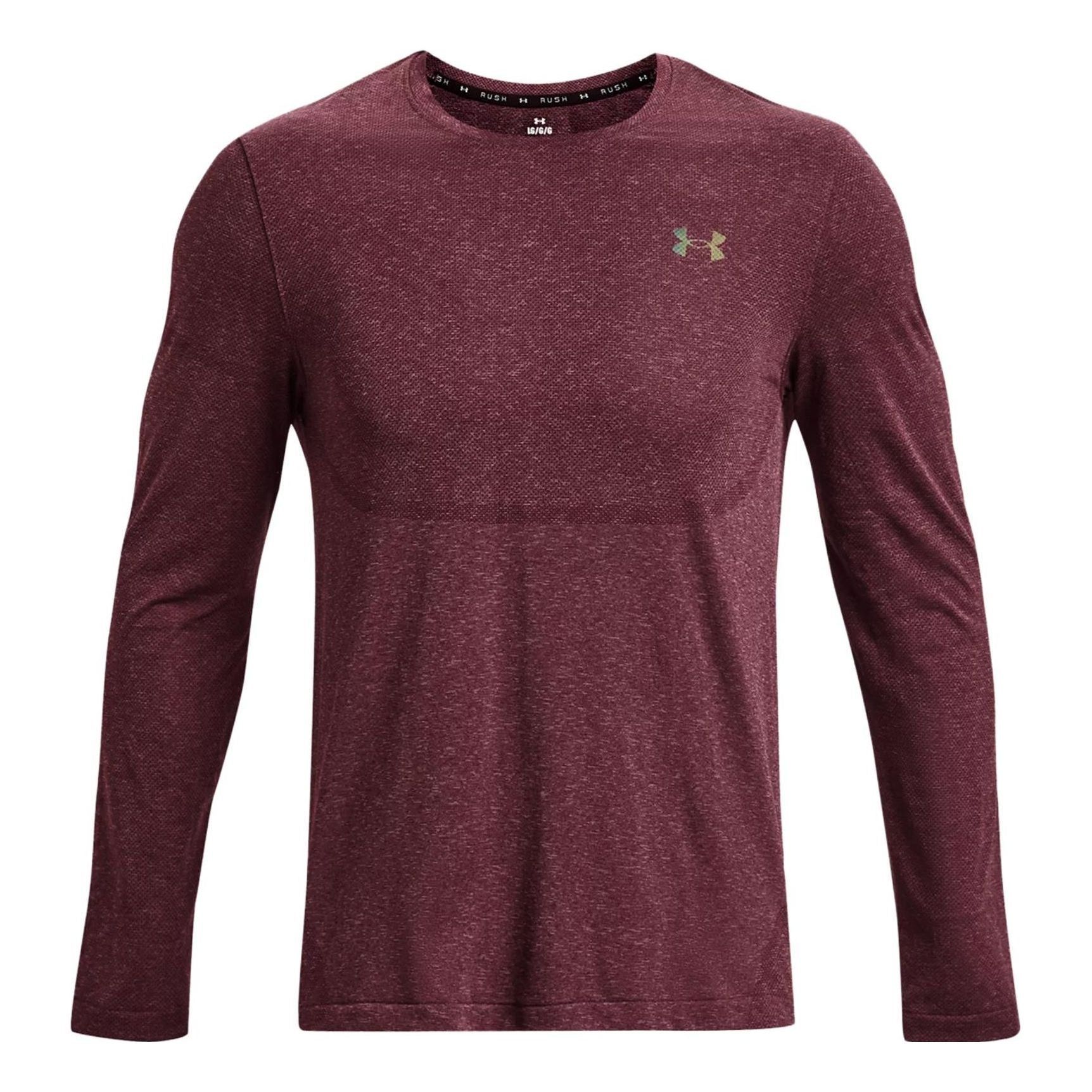 Under Armour Rush Seamless Legacy Long Sleeve T-shirt 'Burgundy' 1379282-600 sold by KicksCrew