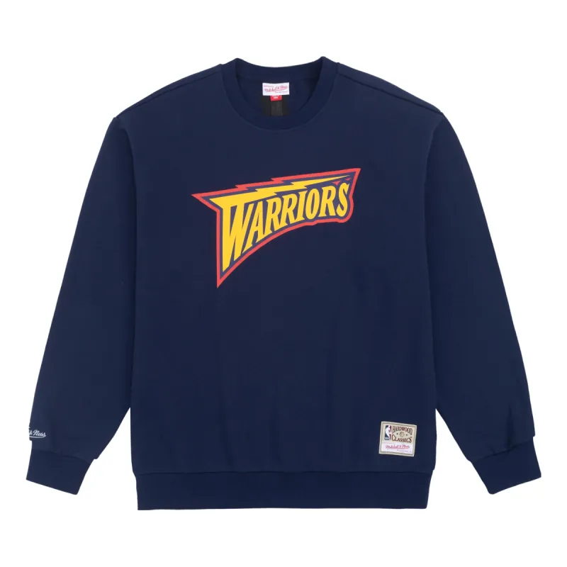 Mitchell & Ness x NBA Golden State Warriors Sweatshirt 'Navy Yellow' MNJYFWHD23092003-NAVY sold by KicksCrew