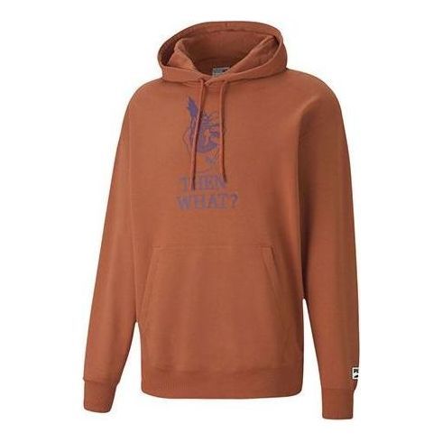 PUMA Downtown Graphic Hoodie 'Brown' 599303-26 sold by KicksCrew
