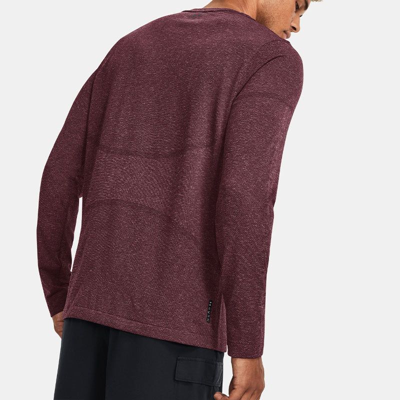 Under Armour Rush Seamless Legacy Long Sleeve T-shirt 'Burgundy' 1379282-600 sold by KicksCrew product image thumbnail 4