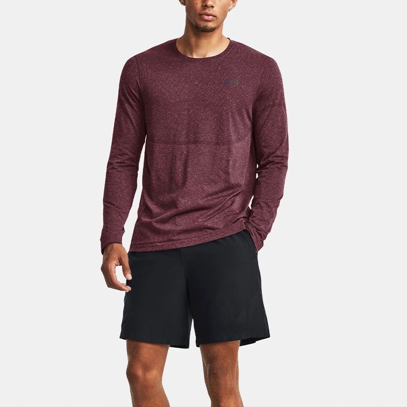 Under Armour Rush Seamless Legacy Long Sleeve T-shirt 'Burgundy' 1379282-600 sold by KicksCrew product image thumbnail 3