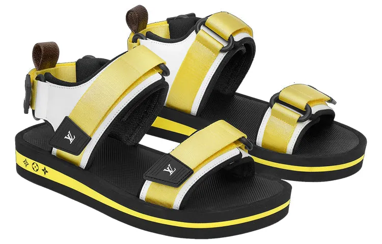 (WMNS) LOUIS VUITTON Arcade Sandals 'Yellow' 1A8GKE sold by KicksCrew product image thumbnail 3