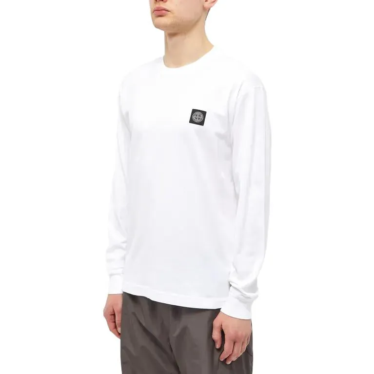 STONE ISLAND Long-Sleeve T-shirt 'White' 101522713-A0001 sold by KicksCrew product image thumbnail 3