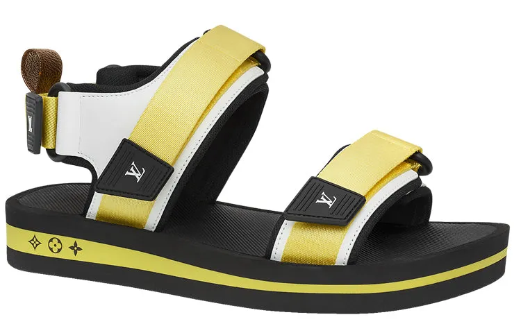 (WMNS) LOUIS VUITTON Arcade Sandals 'Yellow' 1A8GKE sold by KicksCrew product image thumbnail 2