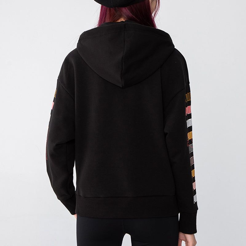 (WMNS) Puma Classics Graphics Hoodie 'Black' 533155-01 sold by KicksCrew product image thumbnail 4