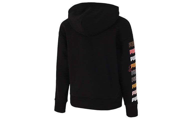(WMNS) Puma Classics Graphics Hoodie 'Black' 533155-01 sold by KicksCrew product image thumbnail 2
