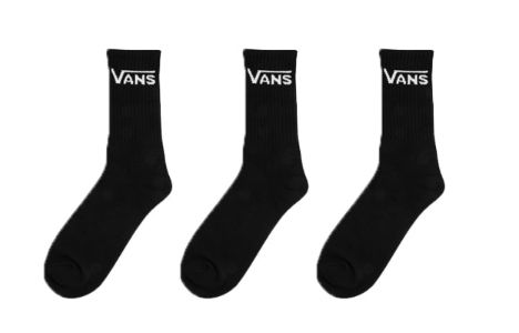 Vans Long Socks 'Black White' VN0A341NBLK sold by KicksCrew