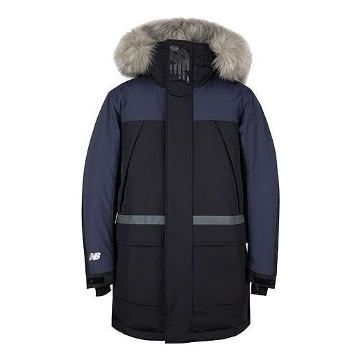New Balance Warm Winter Down Parka 'Black Blue' NP943041-BK sold by KicksCrew