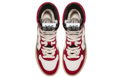 Autry Action Shoes Liberty Leather High 'Red' LUHM-HL02 sold by KicksCrew