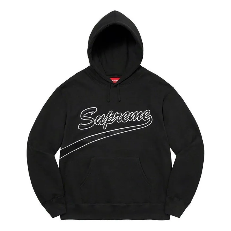 Supreme Tail Hooded Sweatshirt 'Black White' SUP-FW21-389 sold by KicksCrew