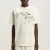 Palm Angels Foggy logo-print T-shirt 'White Black' PMAA072R24JER0020310 sold by KicksCrew