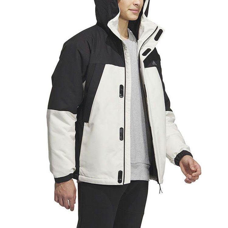 Adidas SHRT Down Parka Jackets 'White Black' IL8920 sold by KicksCrew product image thumbnail 2