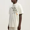 Palm Angels Foggy logo-print T-shirt 'White Black' PMAA072R24JER0020310 sold by KicksCrew