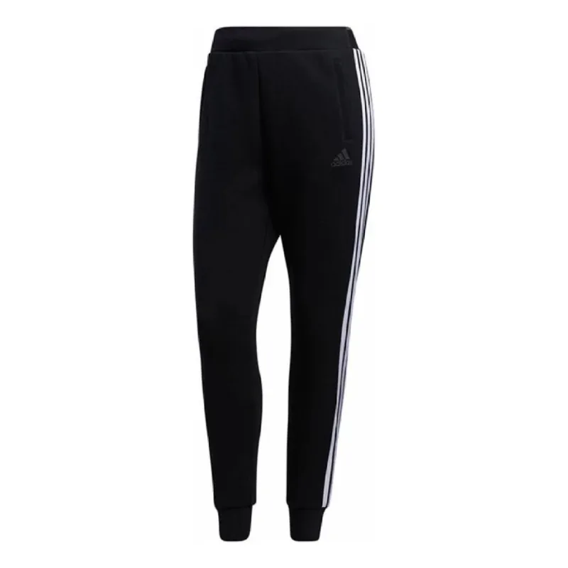 (WMNS) adidas Must Haves Pants 'Black White' GM1445 sold by KicksCrew