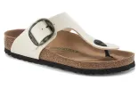 Birkenstock Gizeh Vegan Big Buckle Textile Narrow Fit Sandals 'Eggshell' 1024004 sold by KicksCrew