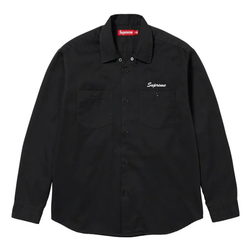 Supreme x American Psycho Work Shirts 'Black Red' SUP-FW23-092 sold by KicksCrew