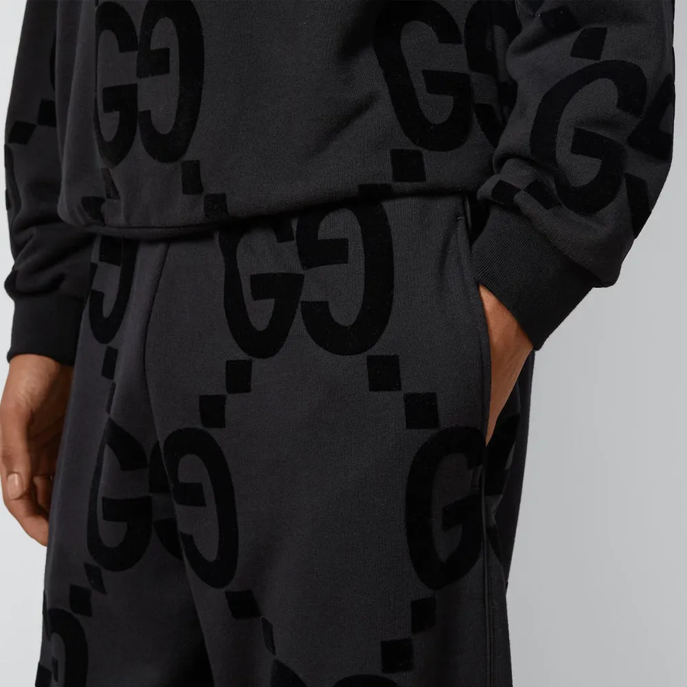 Gucci GG Flocked Print Cotton Fleece Sweattrouser 'Black' 768502-XJF37-1868 sold by KicksCrew product image thumbnail 5