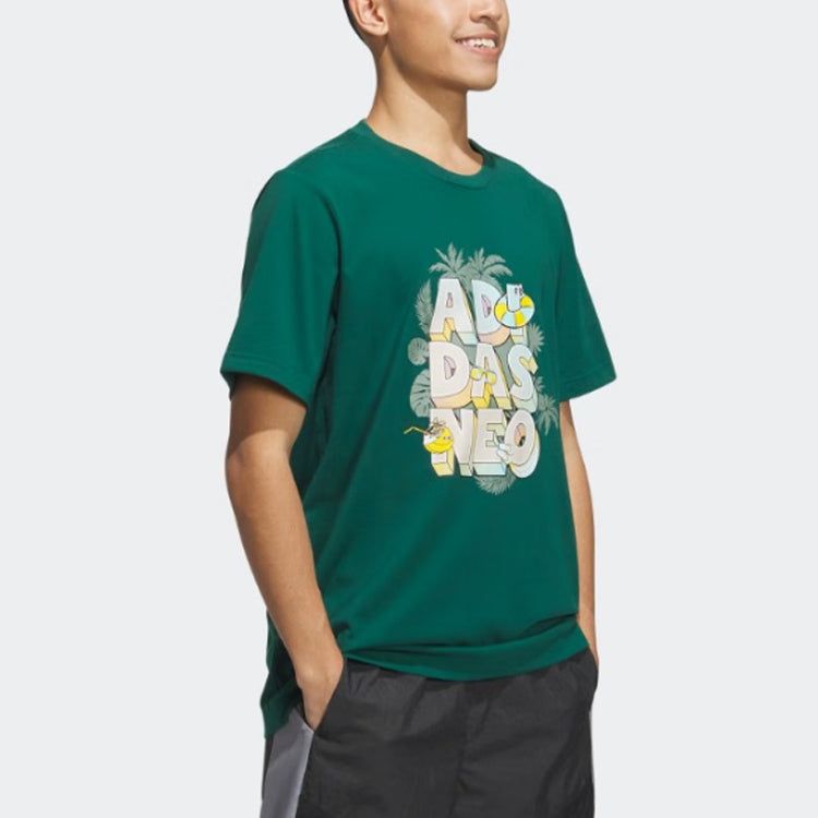 Adidas Neo Graphic T-Shirts 'Green' IP3886 sold by KicksCrew product image thumbnail 4