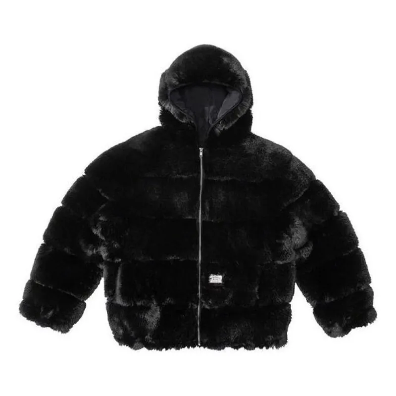 Supreme x WTAPS Faux Fur Hooded Jacket 'Black' SUP-FW21-343 sold by KicksCrew