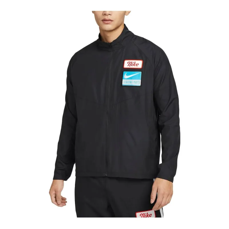 Nike Dri-FIT Miler Running Jacket 'Black' DV9820-010 sold by KicksCrew