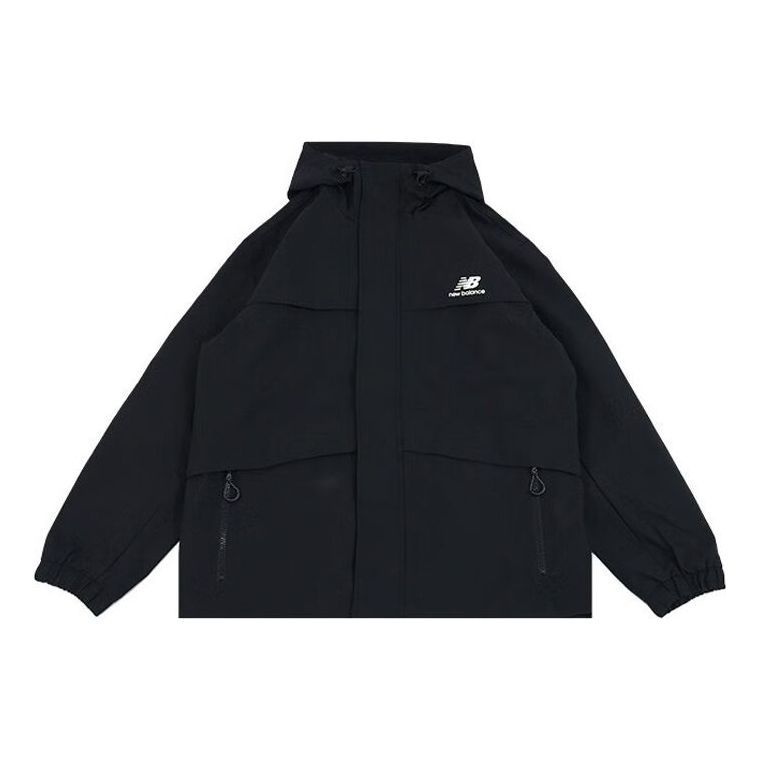 New Balance Logo Urban Remix Woven Jacket 'Black' AMJ33359-BK sold by KicksCrew