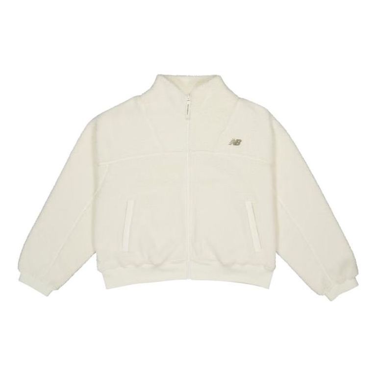 (WMNS) New Balance Casual Full-Zip Jacket 'White' MDD48132-IV sold by KicksCrew