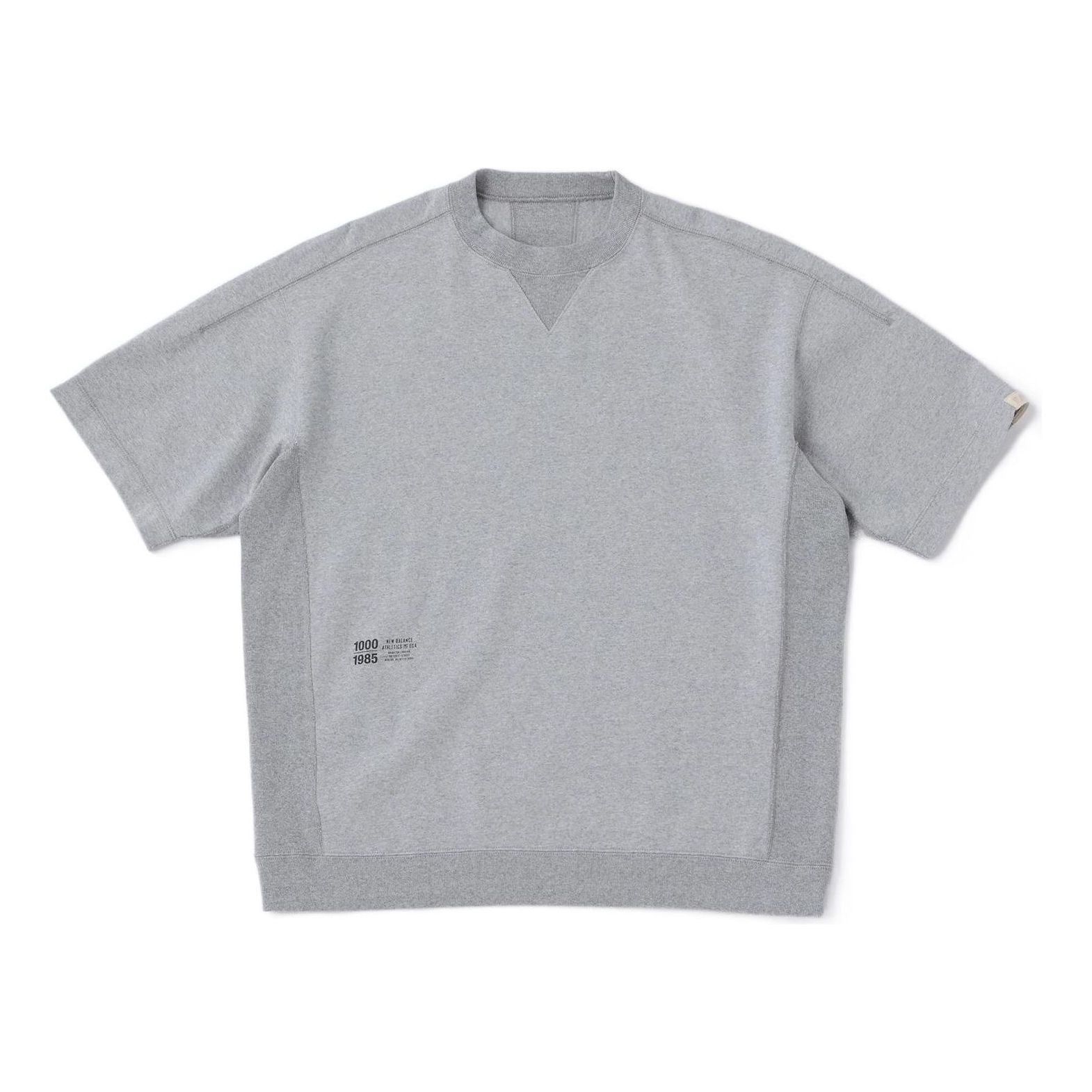New Balance 1000 Short Sleeve T-shirt Oversized Fit 'Heather Grey' AMT25071-HGR sold by KicksCrew