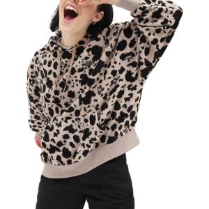 (WMNS) Vans Dotty Check Hoodie 'Brown Black' VN0A7RO1BLK sold by KicksCrew