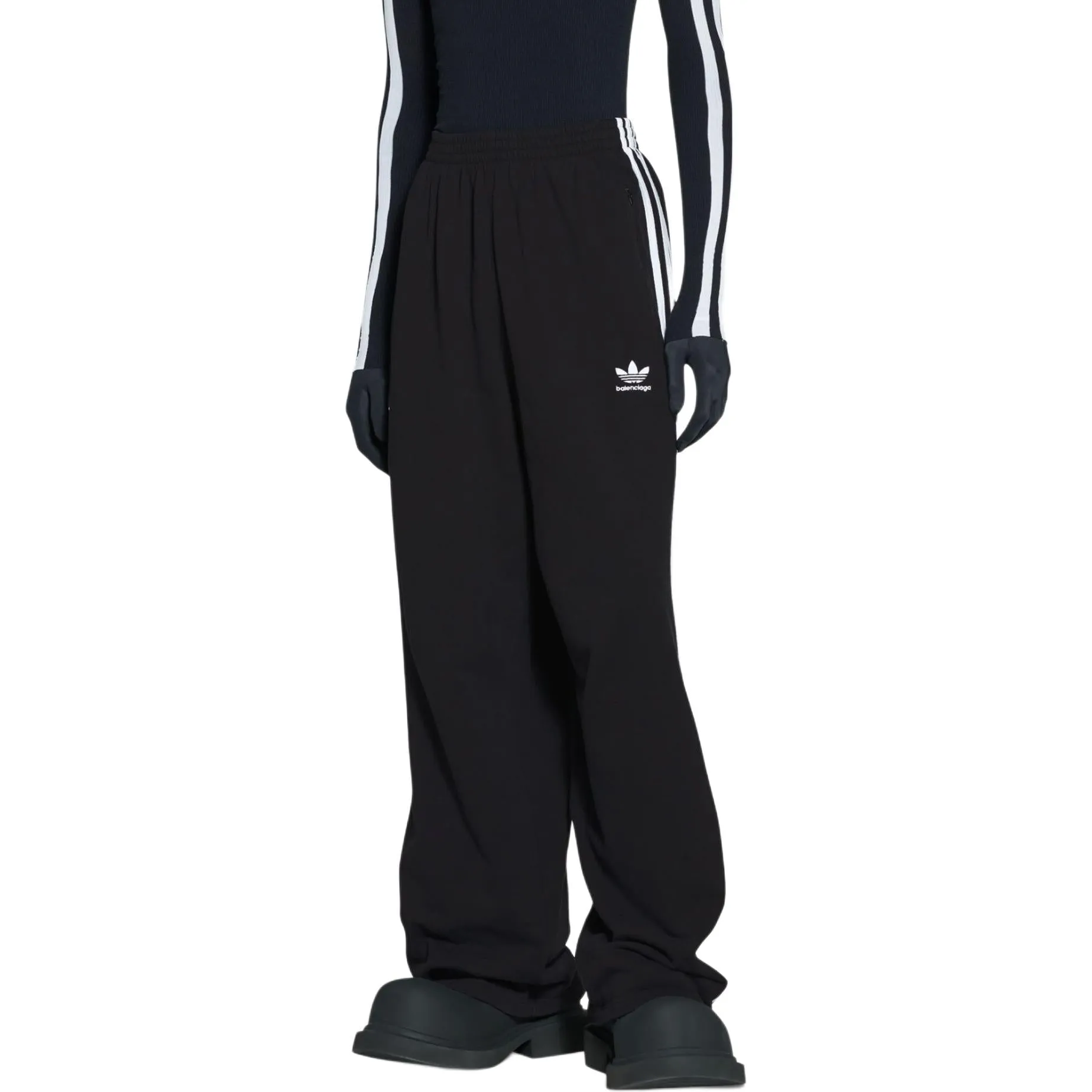 Balenciaga x adidas Baggy Sweatpants 'Black' 723824TNVN28482 sold by KicksCrew product image thumbnail 3