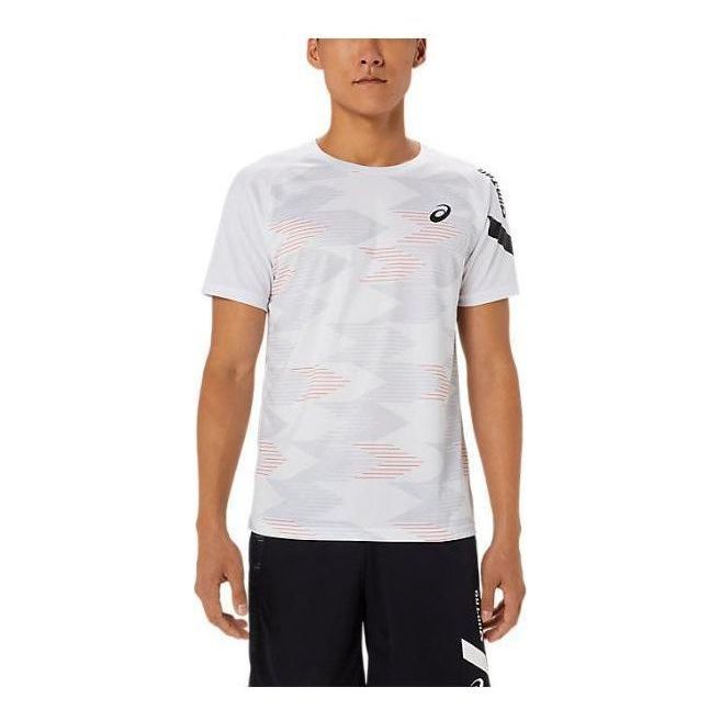 Asics A-I-M Dry Graphic Short Sleeve T-Shirt 'Brilliant White' 2031E553-100 sold by KicksCrew