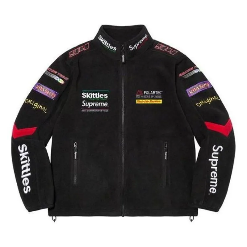 Supreme x Skittles x Polartec Jacket 'Black Multi-Color' SUP-FW21-327 sold by KicksCrew