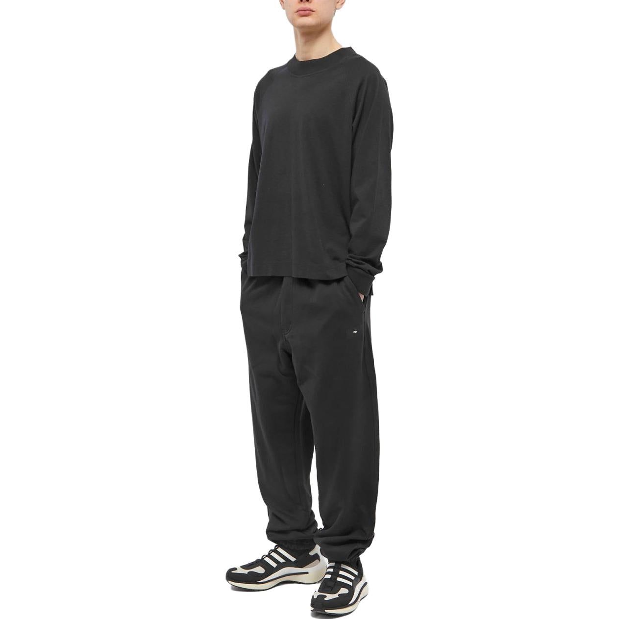 adidas Y-3 Organic Cotton Terry Cuff Straight Pants 'Black' IL1784 sold by KicksCrew product image thumbnail 2