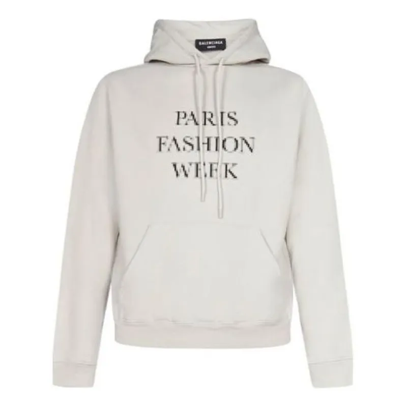 Balenciaga Paris Fashion Week Hoodie 'Almond' 657034TKV852984 sold by KicksCrew