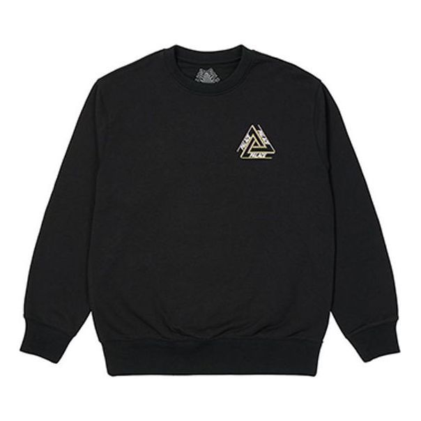Palace Outliner Mit Designer Crew Sweater 'Black' P21CW008 sold by KicksCrew